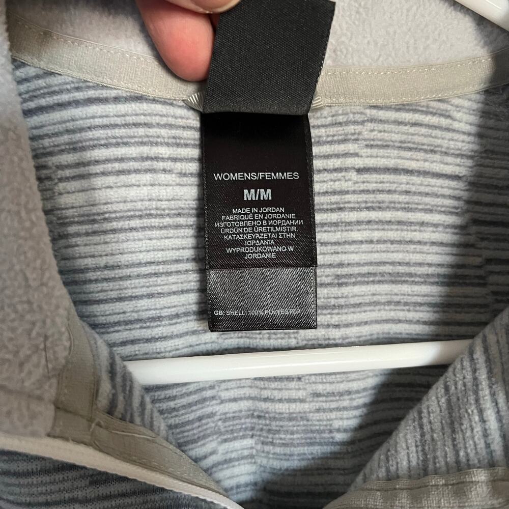 The North Face Glacier 1/4 Zip Mock Neck Medium Gray Fleece Pullover Jacket - Picture 15 of 16